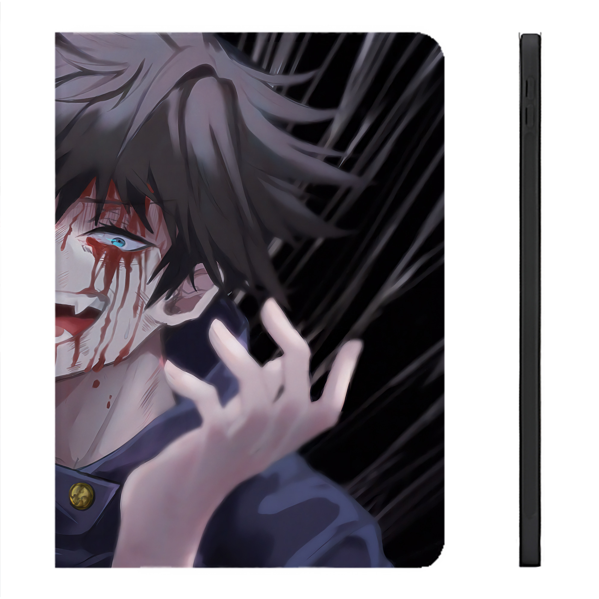 （画像用） 呪術廻戦 Jujutsu Kaisen IPadケース ペンホルダー付き ブックスタイルデザイン